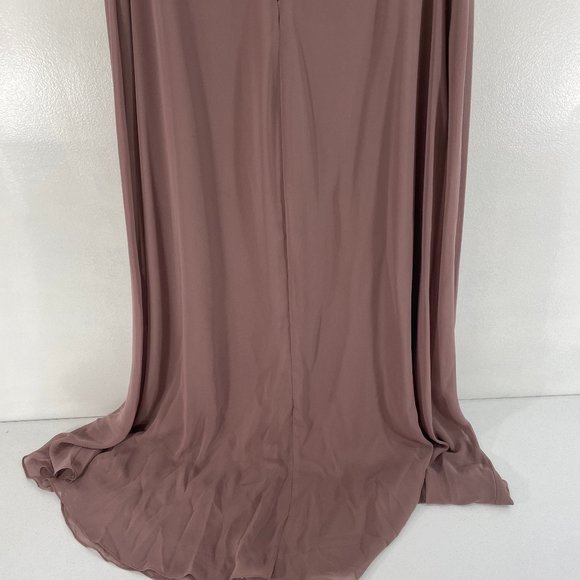 PATRA NWOT New Women's Plus Size 16 Evening Gown Mauve Pink w/ Lace Shell Long - Picture 10 of 16